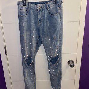 Molly Green Pearl Jeans